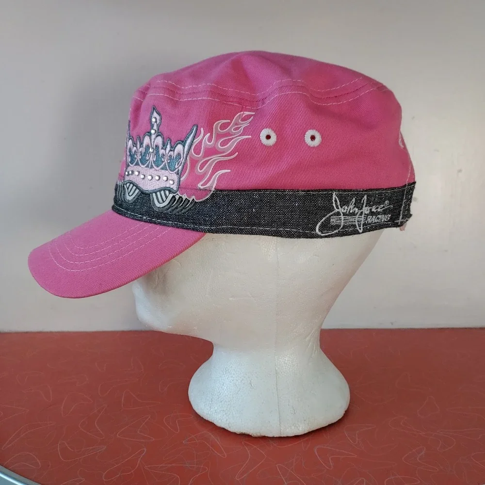 NHRA Drag Racing Royalty Mellow Yellow Sisters of Speed Pink Painter‎ Hat Youth